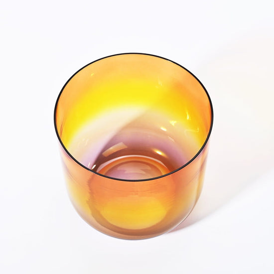 Alchemy Clear Rainbow D Note Crystal Singing Bowl - clear rainbow bowl - On sale