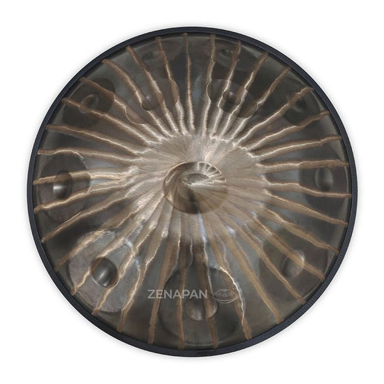 Handpan, frequence 432hz, frequence 440hz, hang drum, hang, ZenaPan, Ré mineur Kurd, handpan origine, acheter handpan, 9 notes, 10 notes, 12 notes, motif léopard, jouer handpan, handpan drum